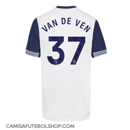 Camisa de time de futebol Tottenham Hotspur Micky van de Ven #37 Replicas 1º Equipamento 2024-25 Manga Curta